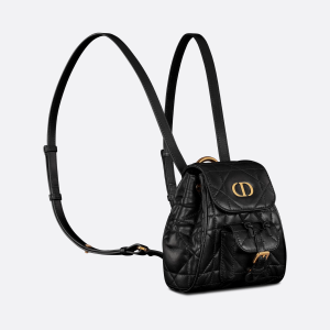 Dior Caro Nano Backpack Three quarter closed view