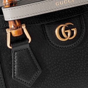 GUCCI Diana mini textured-leather tote (3)