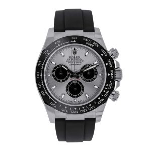 Rolex Daytona 116519LN_ 18K White Gold_ Silver with (2)