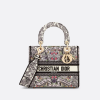 Latte Embroidery with Multicolor Dior Around the World Motif